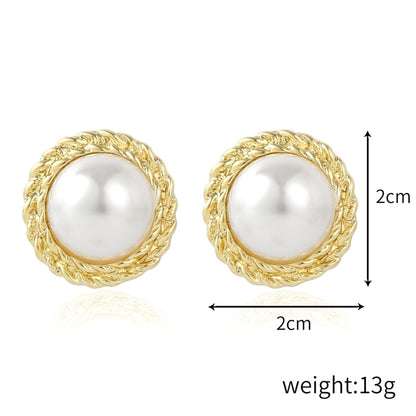 E2109-15 Semicircle Stud Earrings Jewelry - Clothing & Beauty by PMC Jewellery | Online Shopping South Africa | PMC Jewellery