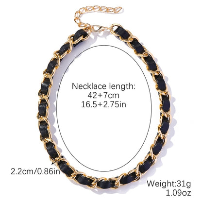 Punk Vintage Velvet Clavicle Chain Metal Rock Necklace, Spec: N2211-12 - Clothing & Beauty by PMC Jewellery | Online Shopping South Africa | PMC Jewellery
