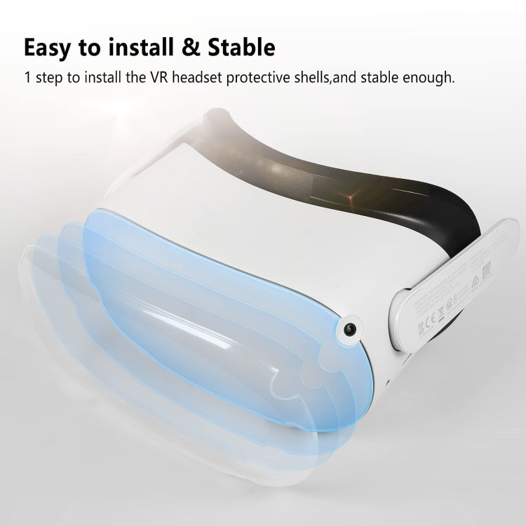 For Oculus Quest 2 VR Front Cover Protective Face Shell(Transparent) -  by PMC TechLife | Online Shopping South Africa | PMC TechLife