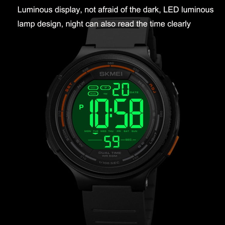 SKMEI 1841 Outdoor Sports Students Waterproof Luminous Countdown Watch(Black) - LED Digital Watches by SKMEI | Online Shopping South Africa | PMC Jewellery | Buy Now Pay Later Mobicred