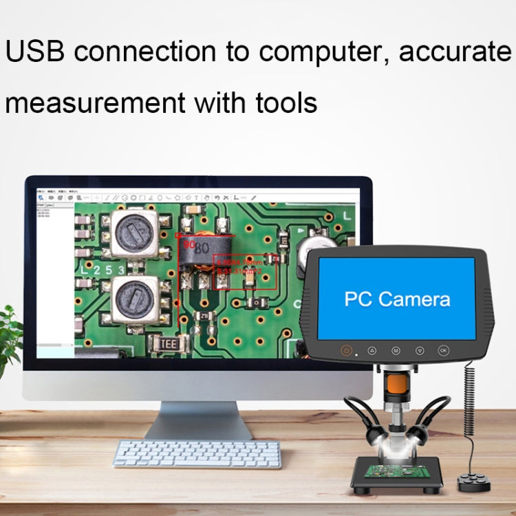 1000X 9-Inch HD Circuit PCD Board Inspection And Maintenance Digital Microscope(MS3-A) - free shipping - PMC TechLife - Order now!