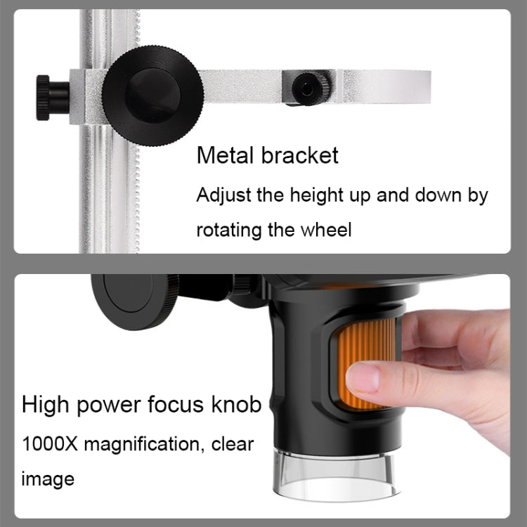 1000X 9-Inch HD Circuit PCD Board Inspection And Maintenance Digital Microscope(MS3-A) - Digital Microscope by PMC Jewellery | Online Shopping South Africa | PMC Jewellery | Buy Now Pay Later Mobicred