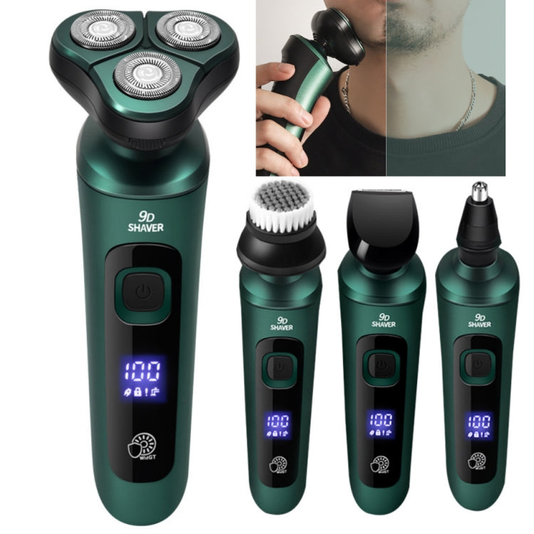 3 In 1 Smart Electric Shaver LCD Digital Display Three-head USB Rechargeable Floating Razor - free shipping - PMC TechLife - Order now!