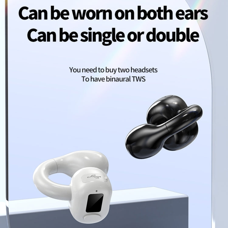 M10 IPX5 Waterproof Ear Clip Bluetooth Earphones, Style: Single Pink - Bluetooth Earphone by PMC TechLife | Online Shopping South Africa | PMC TechLife