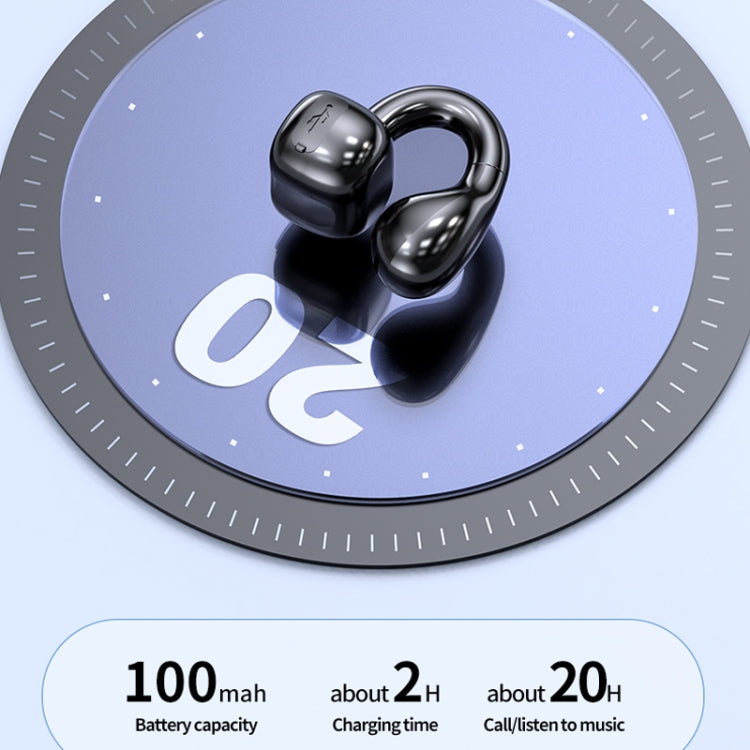 M10 IPX5 Waterproof Ear Clip Bluetooth Earphones, Style: Single Pink - Bluetooth Earphone by PMC TechLife | Online Shopping South Africa | PMC TechLife