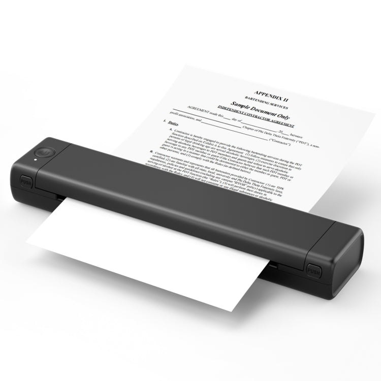 M08F Bluetooth Wireless Handheld Portable Thermal Printer(Black A4 Version) - Printer by PMC Jewellery | Online Shopping South Africa | PMC Jewellery