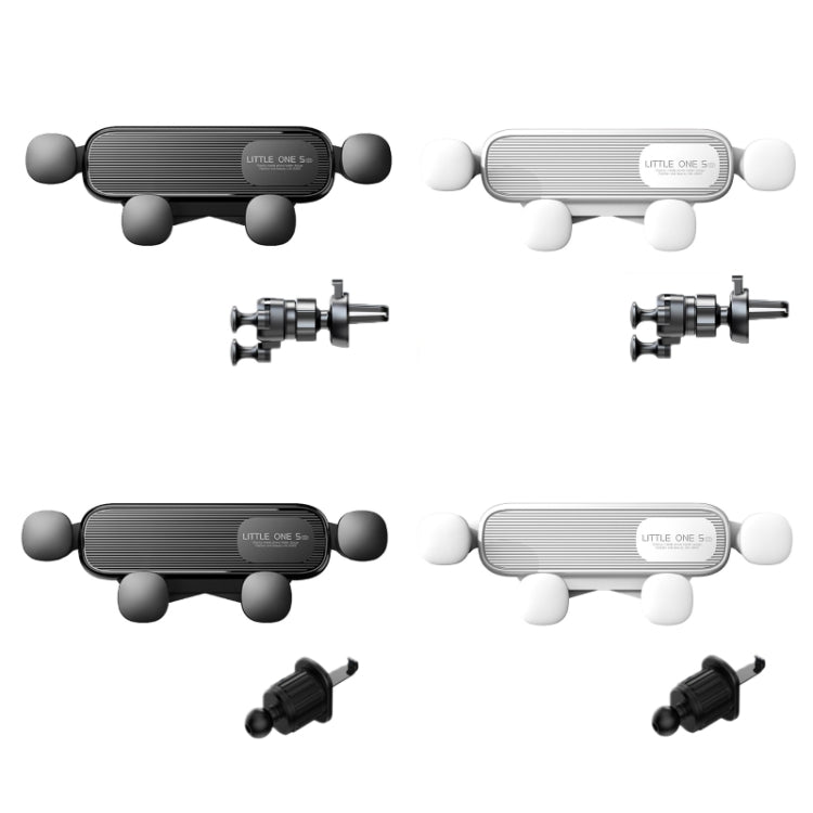 S03 Vehicle Air Outlet Gravity Navigation Mobile Phone Holder, Color: White Spiral Clip - Car Holders by PMC TechLife | Online Shopping South Africa | PMC TechLife