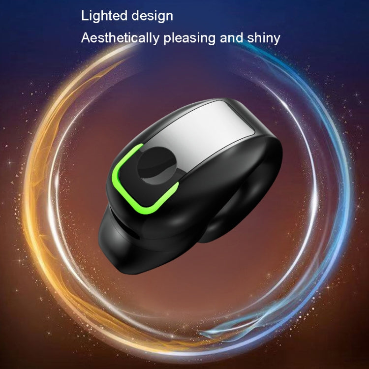 GD28 IPX4 Waterproof Single-ear Lightweight Clip Ear Bluetooth Earphone(Black) - Bluetooth Earphone by PMC TechLife | Online Shopping South Africa | PMC TechLife