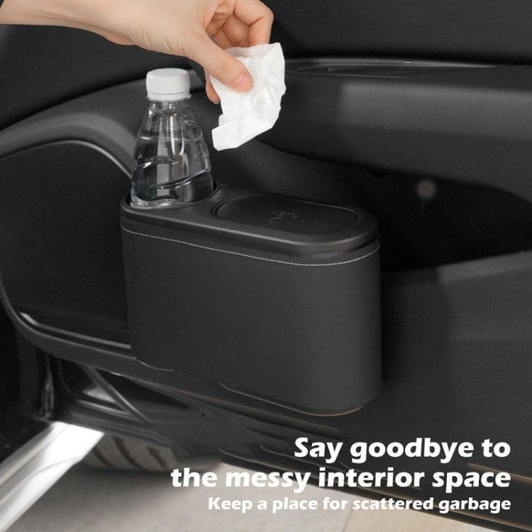 Car Seat Water Cup Holder Umbrella Storage Box Trash Can, Color: Beige Leather - Stowing Tidying by PMC TechLife | Online Shopping South Africa | PMC TechLife