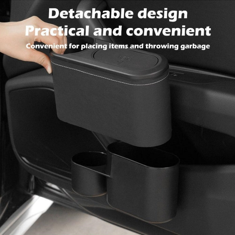 Car Seat Water Cup Holder Umbrella Storage Box Trash Can, Color: Beige Leather - Stowing Tidying by PMC TechLife | Online Shopping South Africa | PMC TechLife