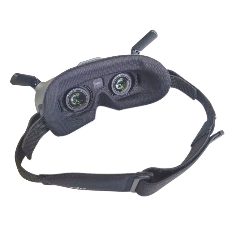 For DJI Goggles 2 Foam Padding Sponge Eye Pad Mask With Lens Cover Black - Other Accessories by PMC TechLife | Online Shopping South Africa | PMC TechLife
