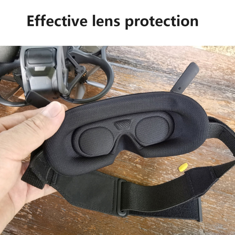 For DJI Goggles 2 Foam Padding Sponge Eye Pad Mask With Lens Cover Black - Other Accessories by PMC TechLife | Online Shopping South Africa | PMC TechLife