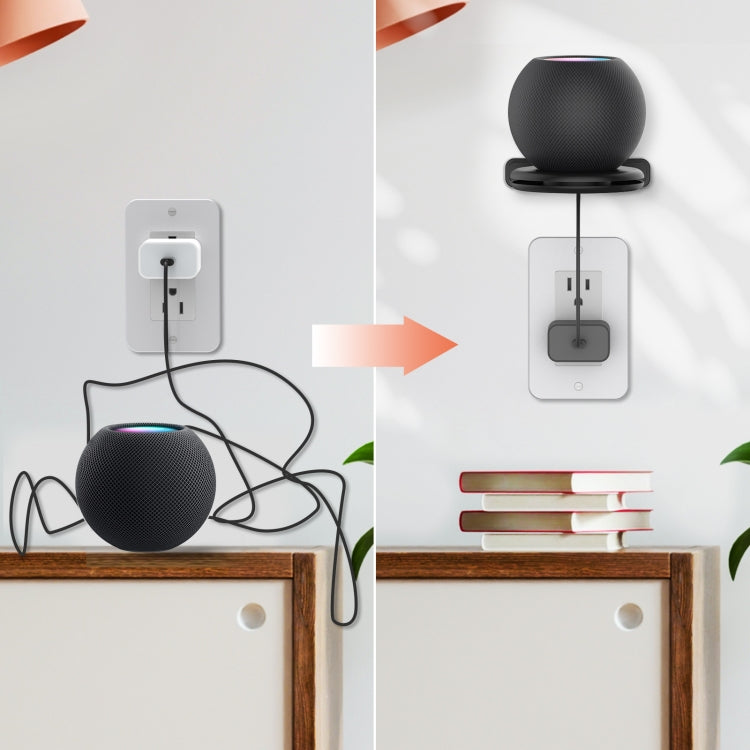 For Apple HomePod Mini AhaStyle PT149 Smart Speaker Stand(Black) - Speaker Bracket by AhaStyle | Online Shopping South Africa | PMC TechLife | Buy Now Pay Later Mobicred