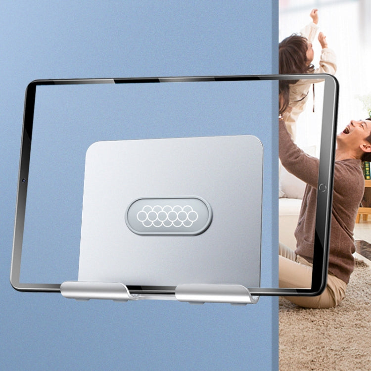 B87 Punch-free Tablet PC Aluminum Alloy Bracket Bathroom Kitchen Adhesive Wall Phone Holder(Silver Gray) - Hand-Sticking Bracket by PMC TechLife | Online Shopping South Africa | PMC TechLife