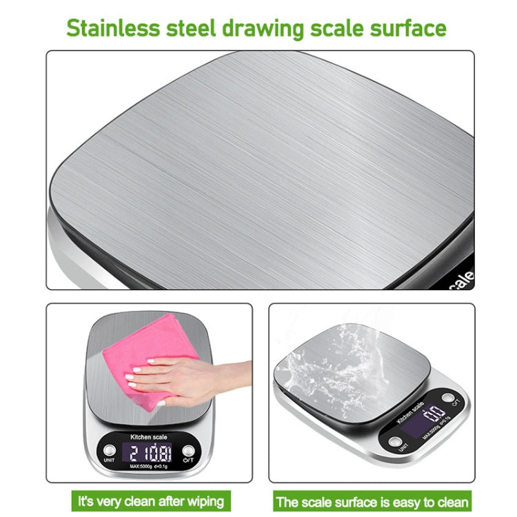Small Multifunctional Kitchen High Precision Electronic Scale LCD Digital Display Food Scale, Model: 3kg/ 0.1g - Kitchen Scales by PMC TechLife | Online Shopping South Africa | PMC TechLife