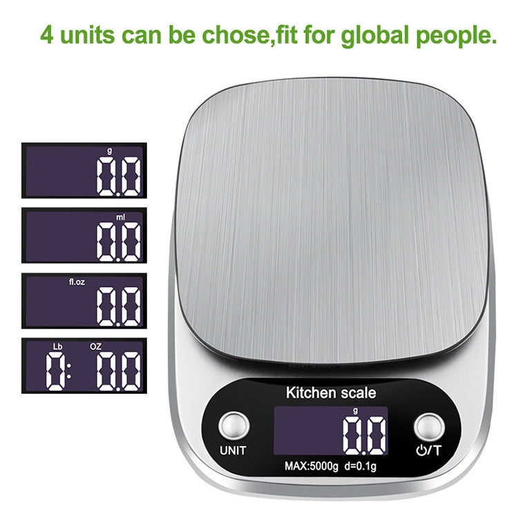 Small Multifunctional Kitchen High Precision Electronic Scale LCD Digital Display Food Scale, Model: 10kg/ 1g - Kitchen Scales by PMC TechLife | Online Shopping South Africa | PMC TechLife | Buy Now Pay Later Mobicred