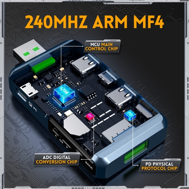 FNIRSI FNB48P USB Mobile Phone DC Power Charger Detector, Color: Without Bluetooth Black - free shipping - PMC TechLife - Order now!