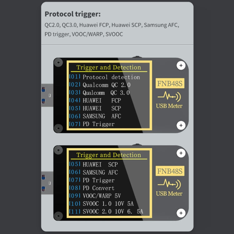 FNIRSI FNB48S USB Voltage Ammeter Multifunctional Fast Charge Tester, Specification: Bluetooth - Current & Voltage Tester by FNIRSI | Online Shopping South Africa | PMC Jewellery | Buy Now Pay Later Mobicred
