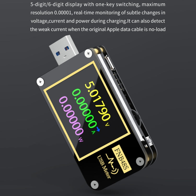 FNIRSI FNB48S USB Voltage Ammeter Multifunctional Fast Charge Tester, Specification: Bluetooth - Current & Voltage Tester by FNIRSI | Online Shopping South Africa | PMC Jewellery | Buy Now Pay Later Mobicred