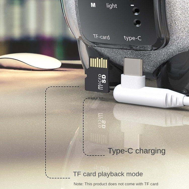 M18 Mini Space Panda Shape Wireless Bluetooth Speaker Desktop Portable Cartoon Audio(Black) - Mini Speaker by PMC TechLife | Online Shopping South Africa | PMC TechLife