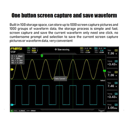 FNIRSI 1014D +P4100 Probe 2 in 1 Dual-channel 100M Bandwidth Digital Oscilloscope 1GS Sampling Signal Generator, US Plug - Digital Multimeter by FNIRSI | Online Shopping South Africa | PMC Jewellery | Buy Now Pay Later Mobicred