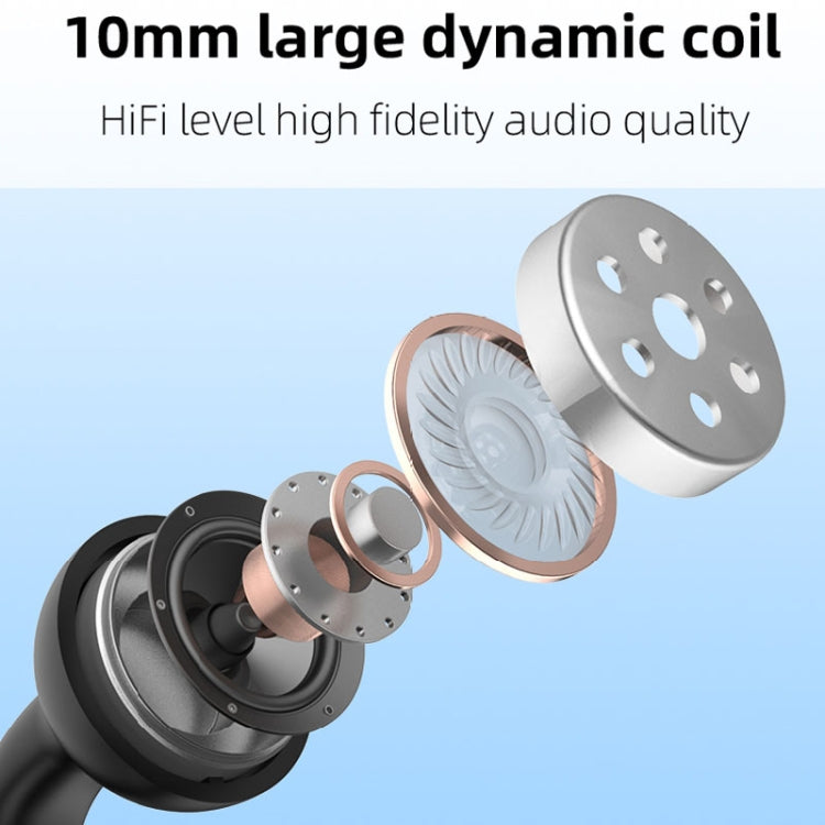 M-S8 Wireless Stereo Single Ear Clip-on Bluetooth Earphone(Black) - Bluetooth Earphone by PMC TechLife | Online Shopping South Africa | PMC TechLife