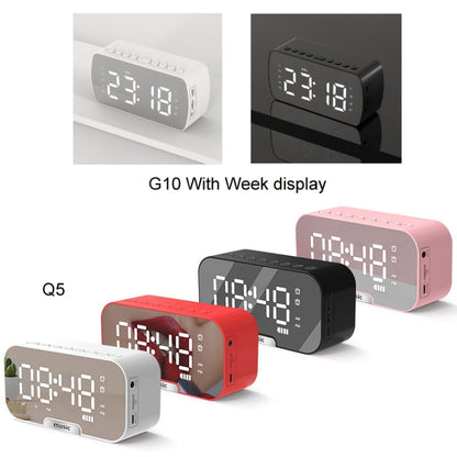 Q5 Outdoor Portable Card Bluetooth Speaker Small Clock Radio, Color: Pink 2800mAh - Mini Speaker by PMC Jewellery | Online Shopping South Africa | PMC Jewellery