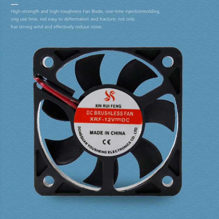 3pcs XIN RUI FENG 5V Ball Bearing 5cm Silent DC Cooling Fan - free shipping - PMC TechLife - Order now!