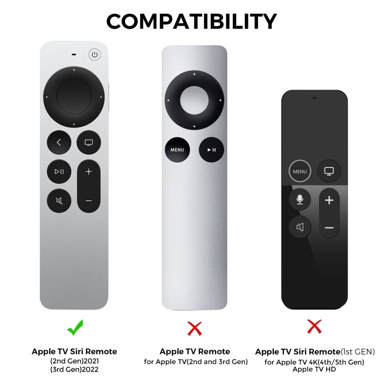 For Apple TV Siri Remote 2/3 AhaStyle PT166 Remote Controller Silicone Protective Case Striped Non-Slip Anti-Drop Cover(Midnight Blue) - Remote Control Covers by AhaStyle | Online Shopping South Africa | PMC Jewellery | Buy Now Pay Later Mobicred