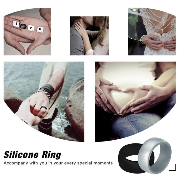 SiR013 8.7mm Curved Outdoor Sports Silicone Ring, Size: No.10(Rose Gold) - Rings by PMC Jewellery | Online Shopping South Africa | PMC Jewellery