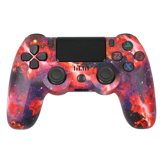 For PS4 Wireless Bluetooth Game Controller With Light Strip Dual Vibration Game Handle(Star Red) - Gamepads by PMC Jewellery | Online Shopping South Africa | PMC Jewellery