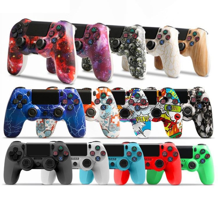 For PS4 Wireless Bluetooth Game Controller With Light Strip Dual Vibration Game Handle(Flame) - Gamepads by PMC TechLife | Online Shopping South Africa | PMC TechLife | Buy Now Pay Later Mobicred