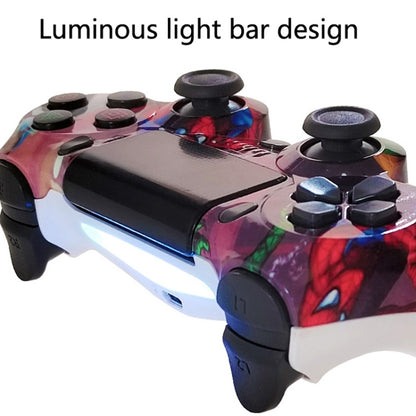 For PS4 Wireless Bluetooth Game Controller With Light Strip Dual Vibration Game Handle(Gear) - Gamepads by PMC Jewellery | Online Shopping South Africa | PMC Jewellery