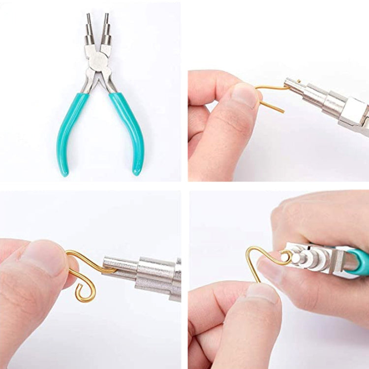 Handmade Jewelry Plier Nylon Accessories DIY Tools Wire Wrap Clamp, Style: Blue 6-section Plier - Jewelry Tools by PMC Jewellery | Online Shopping South Africa | PMC Jewellery