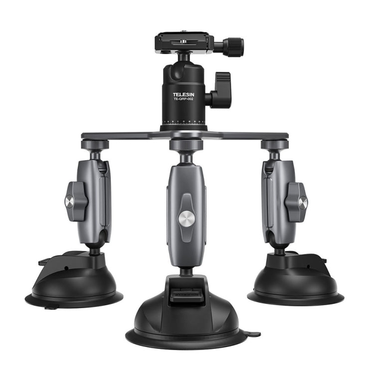 TELESIN Suction Cup Action Camera Tripod Mount for Car Holder Stand Bracket - Holder by TELESIN | Online Shopping South Africa | PMC Jewellery
