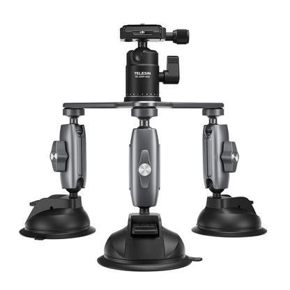 TELESIN Suction Cup Action Camera Tripod Mount for Car Holder Stand Bracket - Holder by TELESIN | Online Shopping South Africa | PMC Jewellery | Buy Now Pay Later Mobicred