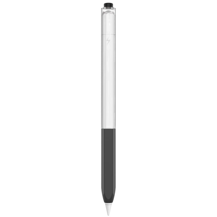 For Apple Pencil 2 AhaStyle PT-LC05 Jelly Style Translucent Silicone Protective Pen Case(Black) - Pencil Accessories by AhaStyle | Online Shopping South Africa | PMC Jewellery