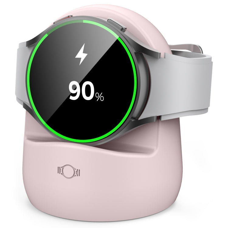 AhaStyle PT181 Watch Silicone Charging Stand For Galaxy Watch 3 / 4 / Active / Active 2(Pink) - free shipping - PMC TechLife - Order now!