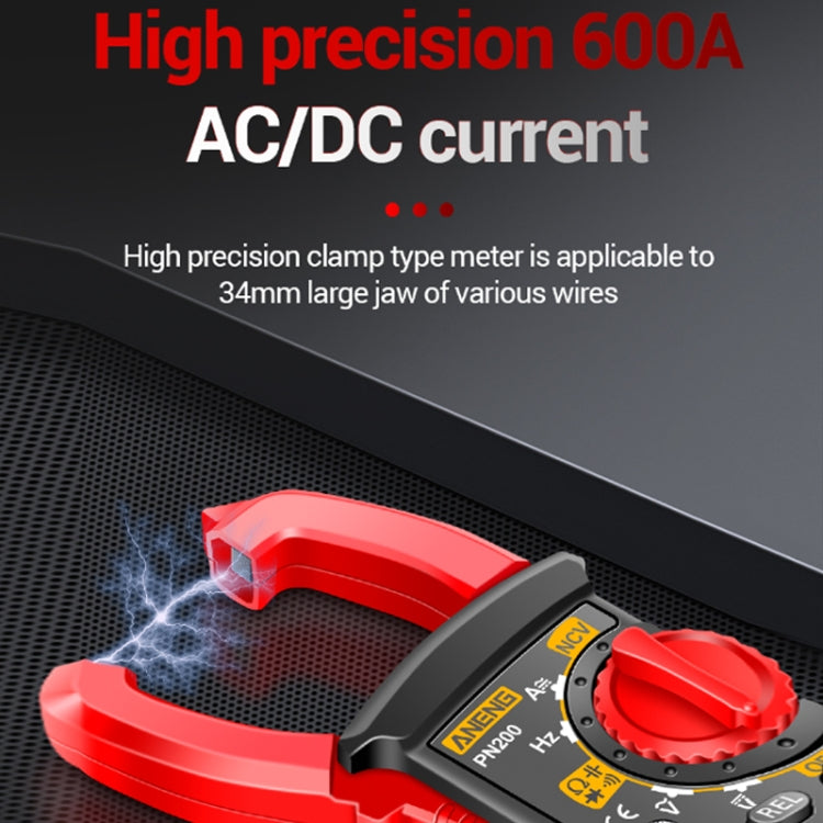 ANENG PN200 AC/DC Measurement High Precision Multifunctional Clamp Meter(Red) - free shipping - PMC TechLife - Order now!