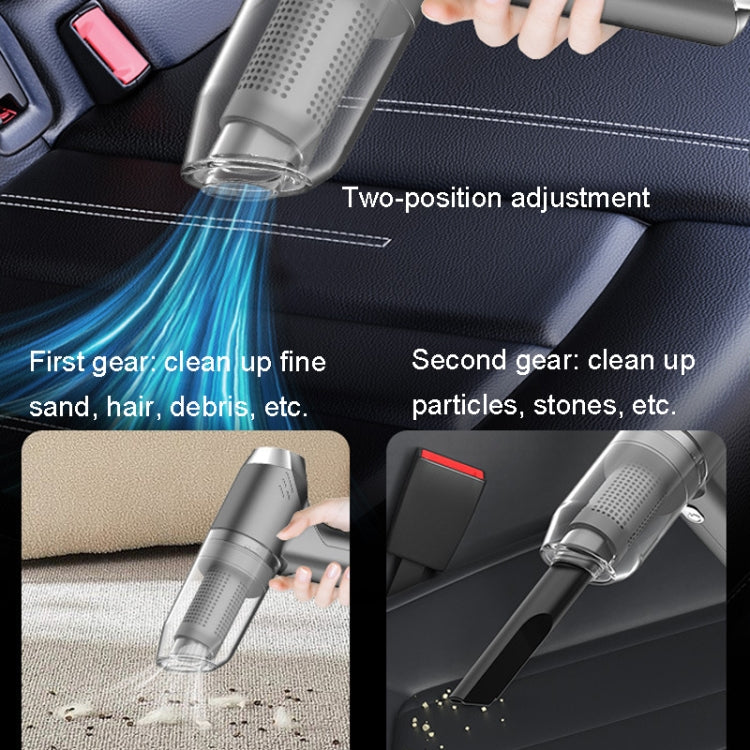SUITU ST-6671 Wireless Car Vacuum Cleaner Small Handheld Blowing and Suction Dual Use, Style: Basic Model Black+Floor Brush - free shipping - PMC TechLife - Order now!