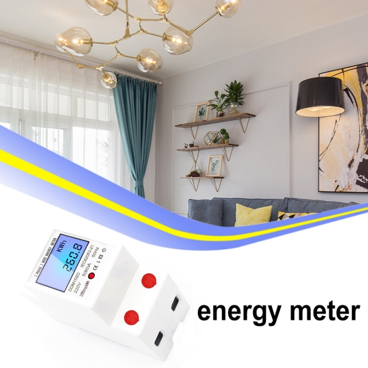 DDM15SD 5 (32) A Single-phase Multi-function Rail Meter with Backlight LCD Display - Current & Voltage Tester by PMC TechLife | Online Shopping South Africa | PMC TechLife | Buy Now Pay Later Mobicred