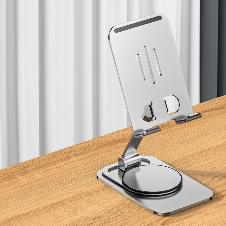 Desktop 360-degree Rotating Foldable Mobile Phone Holder, Color: Metal Silver - Desktop Holder by PMC TechLife | Online Shopping South Africa | PMC TechLife