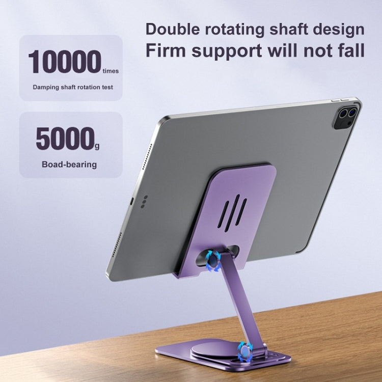Desktop 360-degree Rotating Foldable Mobile Phone Holder, Color: Carbon Steel White - Desktop Holder by PMC TechLife | Online Shopping South Africa | PMC TechLife