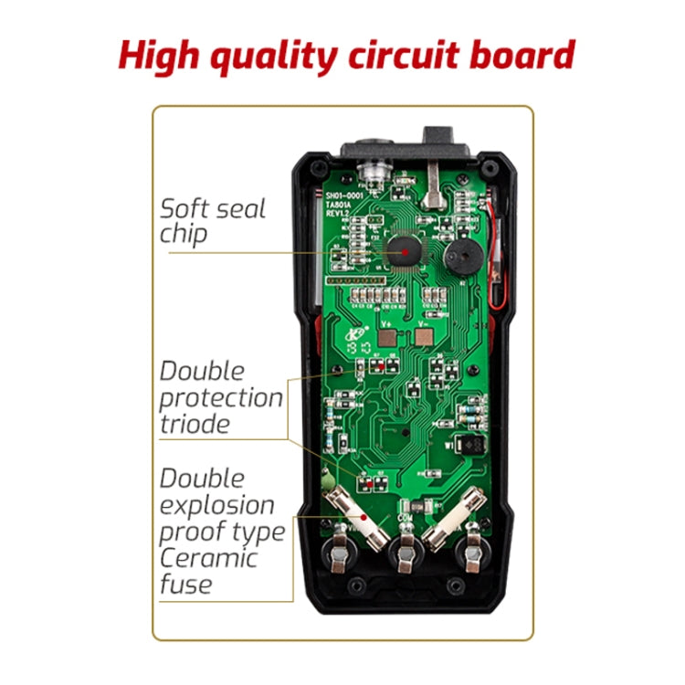 TASI TA801A Digital Multimeter Fully Automatic Multifunctional Digital Current Meter(Manual Model, Without Capacitor Measurement) - Digital Multimeter by TASI | Online Shopping South Africa | PMC Jewellery | Buy Now Pay Later Mobicred