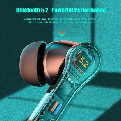N35 TWS Colorful Light In-Ear Low Latency Wireless Bluetooth Game Earphones, Style: Digital Display - TWS Earphone by PMC Jewellery | Online Shopping South Africa | PMC Jewellery