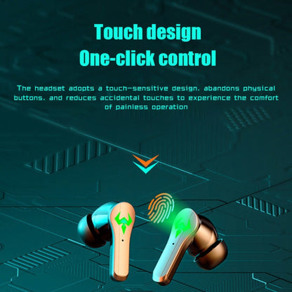 N35 TWS Colorful Light In-Ear Low Latency Wireless Bluetooth Game Earphones, Style: Digital Display - TWS Earphone by PMC Jewellery | Online Shopping South Africa | PMC Jewellery