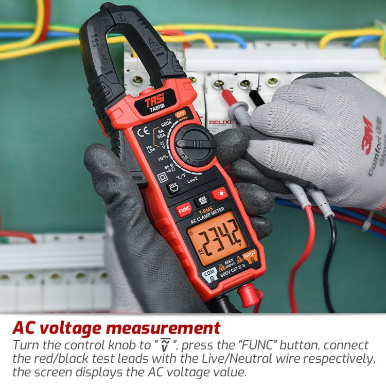 TASI TA811B Clamp Meter High Accuracy AC DC Voltage Ammeter - free shipping - PMC TechLife - Order now!