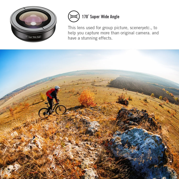 APEXEL APL-HB5 5 in 1 Wide Angle Macro Fisheye HD External Mobile Phone Lens(Set) - Macro & Wide-angle by APEXEL | Online Shopping South Africa | PMC Jewellery