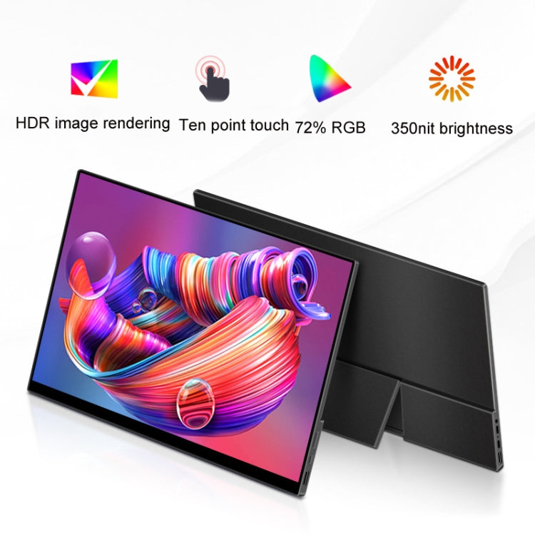 13.3 inch Touch Version 4K Portable External Extended Screen Display For Switch/PS5/Mobile Phone/Computer(AU Plug) - LCD Monitors by PMC TechLife | Online Shopping South Africa | PMC TechLife