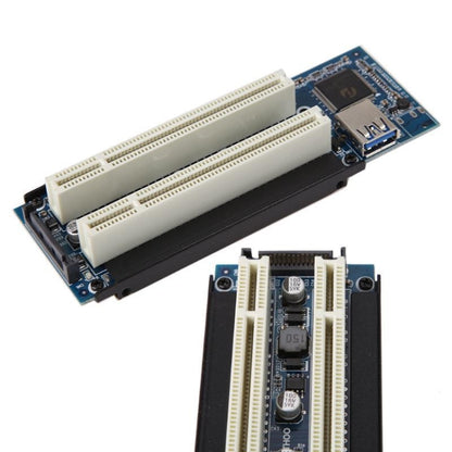 PCI-E 1X To Dual PCI Riser Card Extend Adapter Add Expansion Card For PC Computer - Add-on Cards by PMC Jewellery | Online Shopping South Africa | PMC Jewellery
